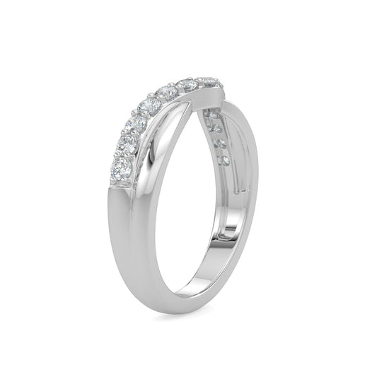 14KR 0.50 Ctw Contour Shadow Diamond Band