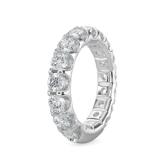 14KW 3.00 Ctw Full Diamond Band in U-Prong Setting