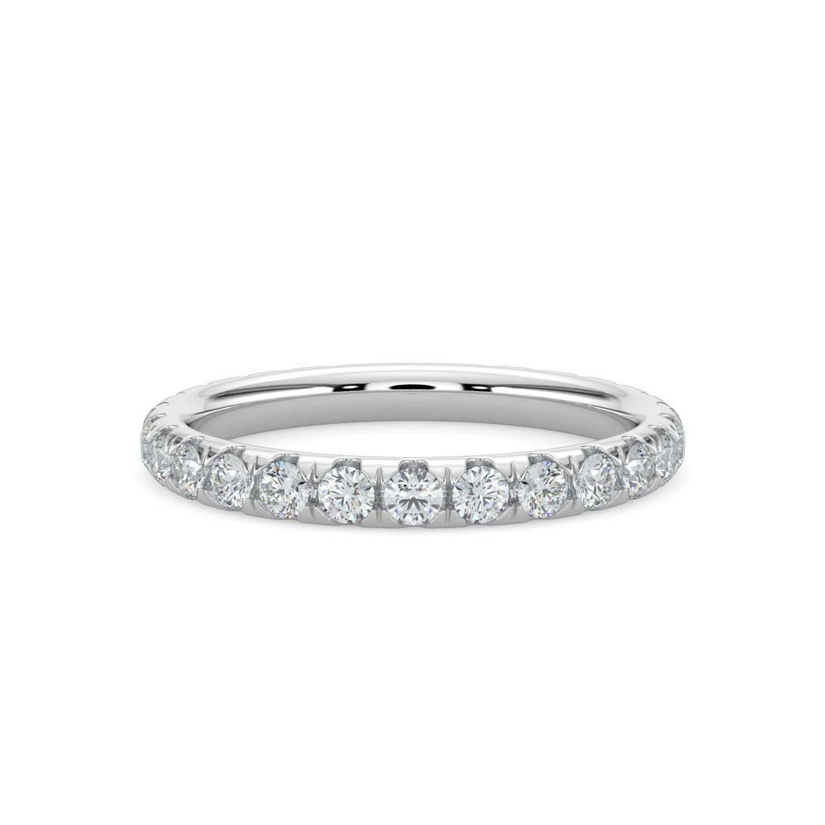 14KW 1.00 Ctw Full Classic Diamond Band