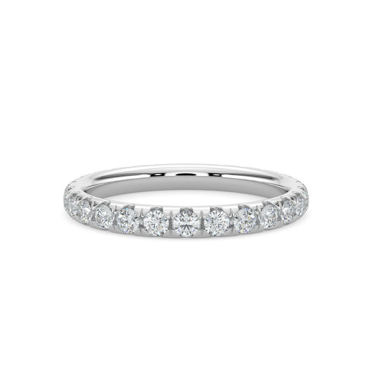 14KW 1.00 Ctw Full Classic Diamond Band