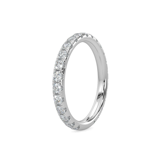 14KW 1.00 Ctw Full Classic Diamond Band