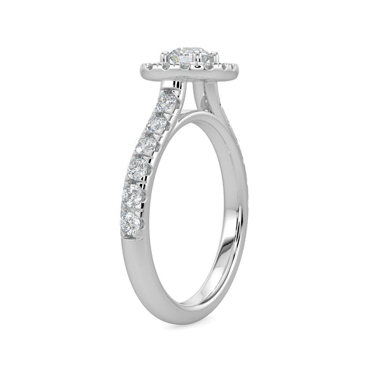 14KW 1 Ctw Bridal Ring With Rd 0.33 Ct Center