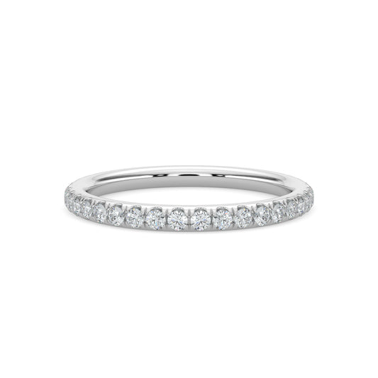 14KY 0.50 Ctw Diamond Band in Scallop Setting