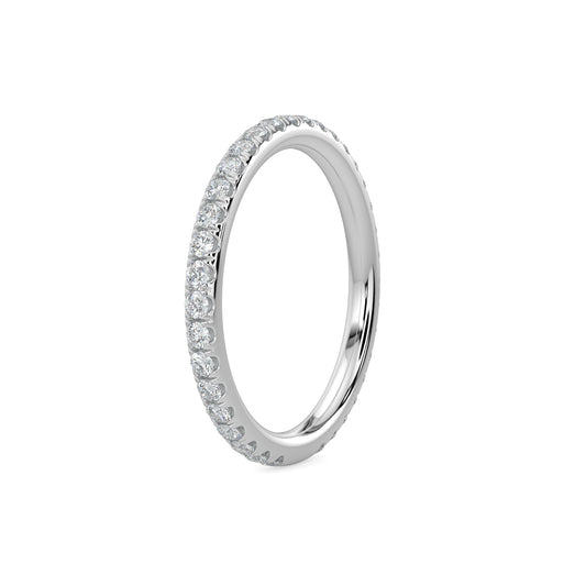 14KY 0.50 Ctw Diamond Band in Scallop Setting