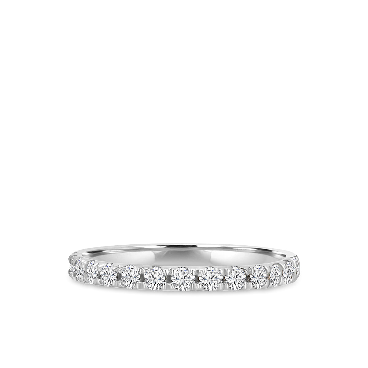 14KY 0.50 Ctw Diamond Band in Scallop Setting