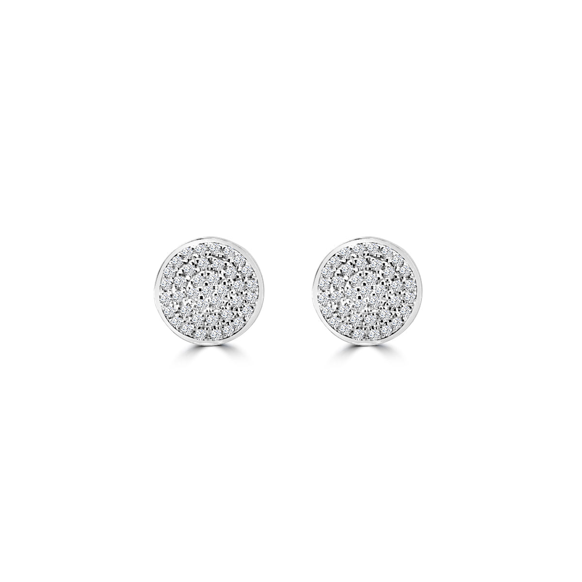 14KW 0.33 Ctw Cluster Diamond Earring