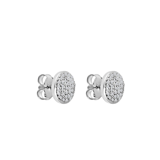 14KW 0.33 Ctw Cluster Diamond Earring